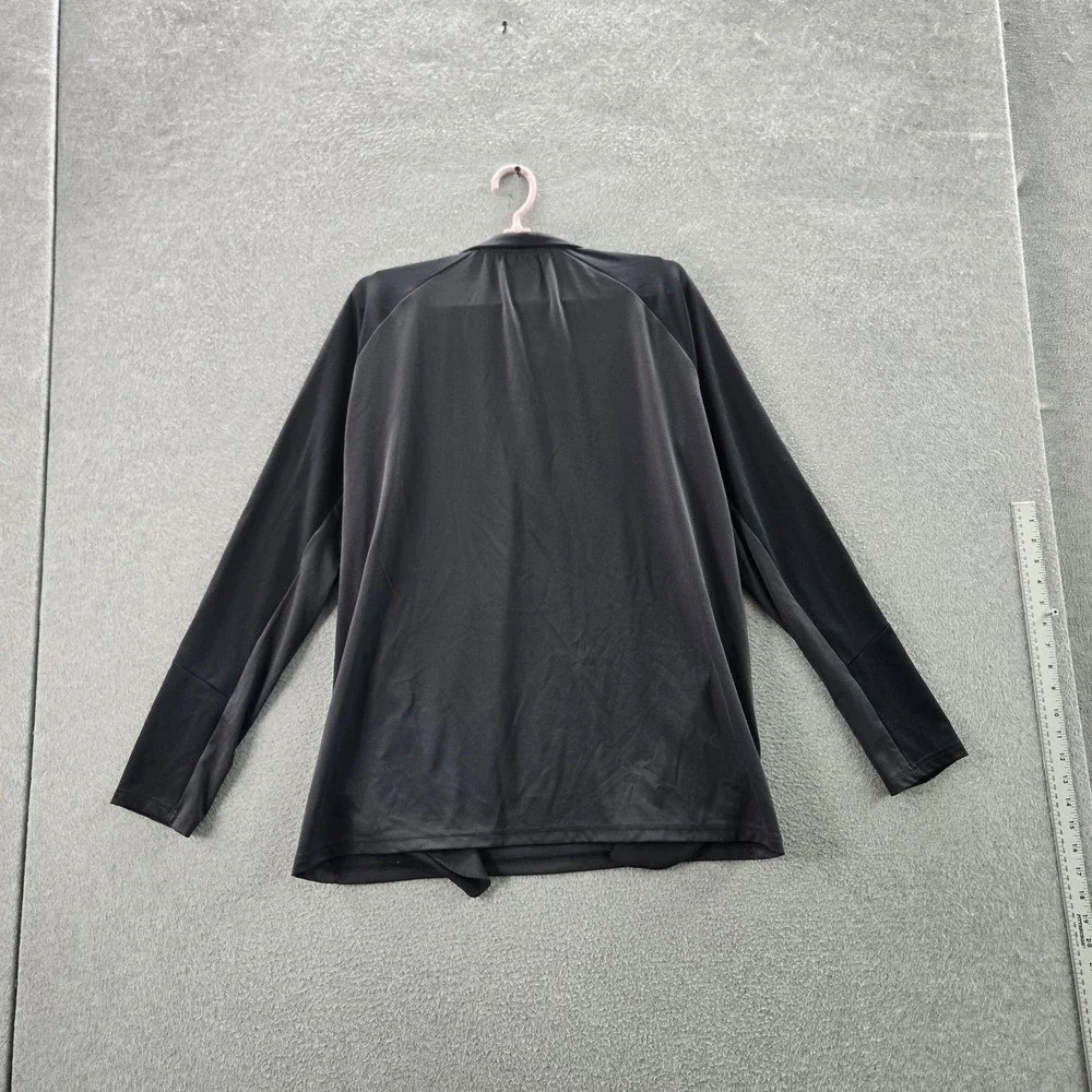 Castore Men‎ Activewear Top L Black Logo Zipper Long Sleeve
